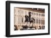 The Caval Ed Brons (Bronze Horse) in Piazza San Carlo, Turin, Piedmont, Italy, Europe-Julian Elliott-Framed Photographic Print