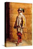 The Cavalier, Portrait of the Artist, 1872-Jean-Louis Ernest Meissonier-Stretched Canvas