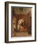 The Cavalier's Return, 1855-August Friedrich Siegert-Framed Giclee Print