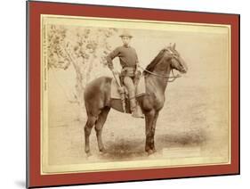 The Cavalier. the Young Soldier and His Horse on Duty [A]T Camp Cheyenne-John C. H. Grabill-Mounted Giclee Print