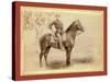 The Cavalier. the Young Soldier and His Horse on Duty [A]T Camp Cheyenne-John C. H. Grabill-Stretched Canvas