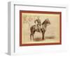 The Cavalier. the Young Soldier and His Horse on Duty [A]T Camp Cheyenne-John C. H. Grabill-Framed Giclee Print