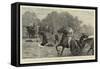 The Cavalry Manoeuvres in Berkshire-John Charlton-Framed Stretched Canvas