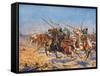 The Cavalry of Shahrbaraz Charging, Illustration from 'Hutchinson's History of the Nations'-John Harris Valda-Framed Stretched Canvas