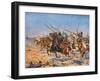 The Cavalry of Shahrbaraz Charging, Illustration from 'Hutchinson's History of the Nations'-John Harris Valda-Framed Giclee Print