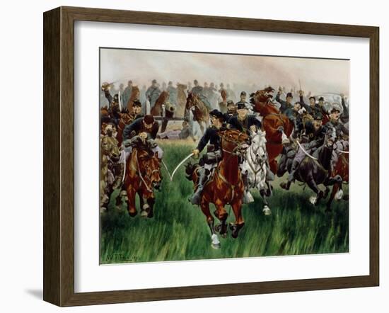 The Cavalry-W. T. Trego-Framed Giclee Print