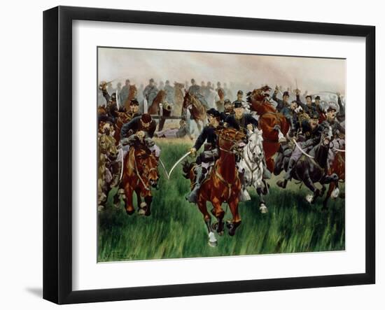 The Cavalry-W. T. Trego-Framed Giclee Print