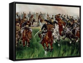 The Cavalry-W. T. Trego-Framed Stretched Canvas