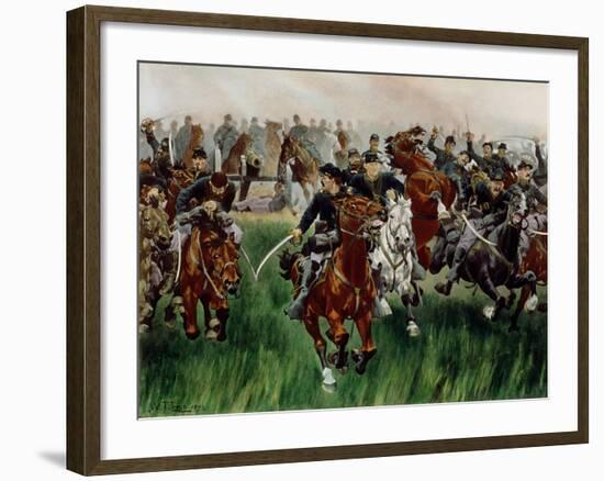 The Cavalry-W. T. Trego-Framed Giclee Print