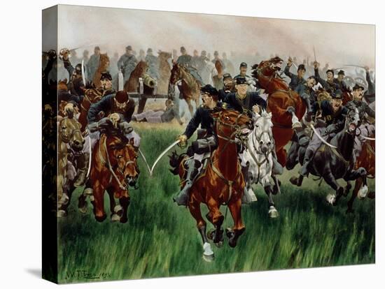 The Cavalry-W. T. Trego-Stretched Canvas