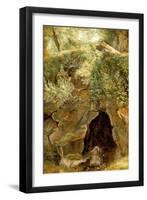 The Cave, 1828-30-Pierre Etienne Theodore Rousseau-Framed Giclee Print
