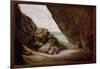 The Cave at Tintagel, 1903 (Oil on Board)-Edward John Poynter-Framed Giclee Print