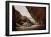 The Cave at Tintagel, 1903 (Oil on Board)-Edward John Poynter-Framed Giclee Print