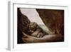 The Cave at Tintagel, 1903 (Oil on Board)-Edward John Poynter-Framed Giclee Print