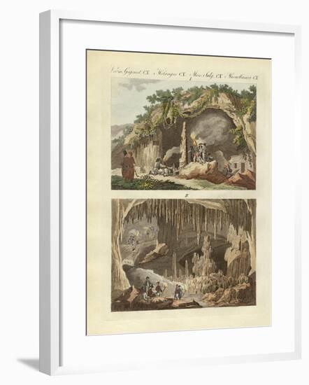 The Cave of Antiparos-null-Framed Giclee Print