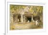 The Cave of Elephanta, from 'India Ancient and Modern', 1867 (Colour Litho)-William 'Crimea' Simpson-Framed Giclee Print