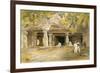 The Cave of Elephanta, from 'India Ancient and Modern', 1867 (Colour Litho)-William 'Crimea' Simpson-Framed Giclee Print