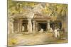 The Cave of Elephanta, from 'India Ancient and Modern', 1867 (Colour Litho)-William 'Crimea' Simpson-Mounted Giclee Print