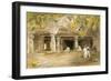 The Cave of Elephanta, from 'India Ancient and Modern', 1867 (Colour Litho)-William 'Crimea' Simpson-Framed Giclee Print