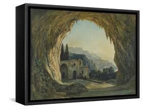 The Cave of the Capuchins in Amalfi, Italy-null-Framed Stretched Canvas