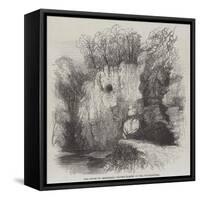The Caves of Jedburgh, Hiding-Places of the Covenanters-Samuel Read-Framed Stretched Canvas