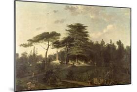 The Cedar of Lebanon in the Jardin des Plantes-Jean Pierre Louis L.. Houel-Mounted Giclee Print