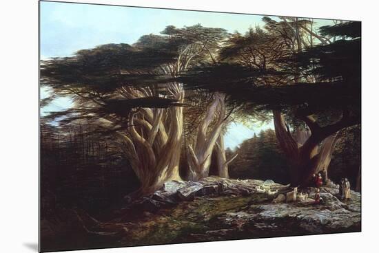 The Cedars of Lebanon-Edward Lear-Mounted Premium Photographic Print