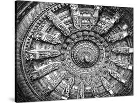 The Ceiling of a Jaina Sanctuary in Mount Abu, Rajasthan, India, 1895-null-Stretched Canvas
