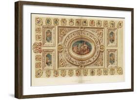 The Ceiling of the Aldermen's Court Room, Guildhall, City of London, 18th Century-James Thornhill-Framed Giclee Print