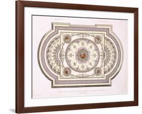 The Ceiling of the Music Room, from 'Works in Architecture', Volume Ii, 1779 (Print)-Robert Adam-Framed Giclee Print