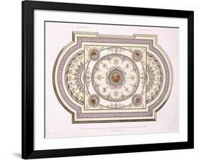 The Ceiling of the Music Room, from 'Works in Architecture', Volume Ii, 1779 (Print)-Robert Adam-Framed Giclee Print