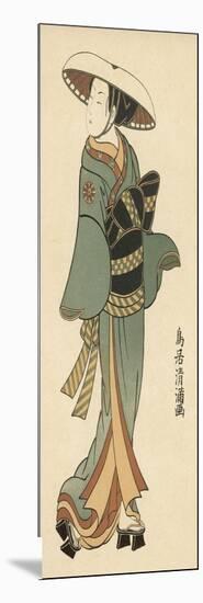 The Celebrated Actor Tomedjuro Nakamura in the Female Role of Kaishi-Torii Kiyomitsu-Mounted Art Print