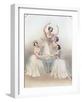 The Celebrated Pas De Quatre: Composed by Jules Perrot, C1850-TH Maguire-Framed Giclee Print