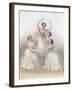 The Celebrated Pas De Quatre: Composed by Jules Perrot, C1850-TH Maguire-Framed Giclee Print