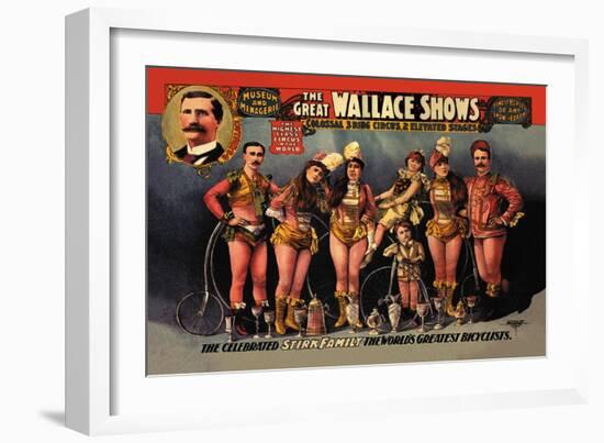 The Celebrated Stirk Family: Wallace Shows-null-Framed Art Print