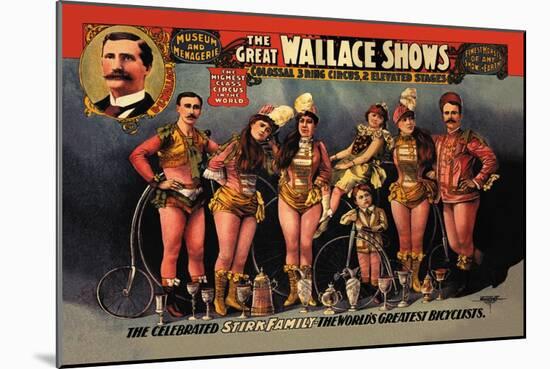 The Celebrated Stirk Family: Wallace Shows-null-Mounted Art Print