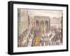 The Celebration of Flatteries (Festa Degli Omaggi) in Piazza Della Signoria in Florence-null-Framed Giclee Print