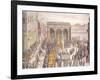 The Celebration of Flatteries (Festa Degli Omaggi) in Piazza Della Signoria in Florence-null-Framed Giclee Print