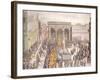 The Celebration of Flatteries (Festa Degli Omaggi) in Piazza Della Signoria in Florence-null-Framed Giclee Print