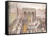 The Celebration of Flatteries (Festa Degli Omaggi) in Piazza Della Signoria in Florence-null-Framed Stretched Canvas