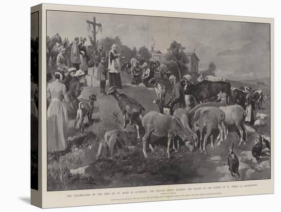 The Celebration of the Fete of St Roch in Auvergne-G.S. Amato-Stretched Canvas