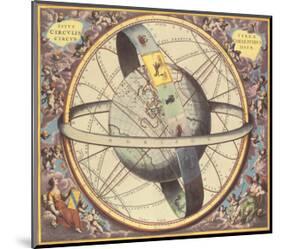 The Celestial Atlas-Andreas Cellarius-Mounted Premium Giclee Print