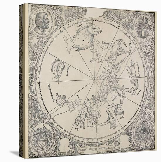 The Celestial Chart of the Southern Hemisphere-Albrecht Dürer-Stretched Canvas
