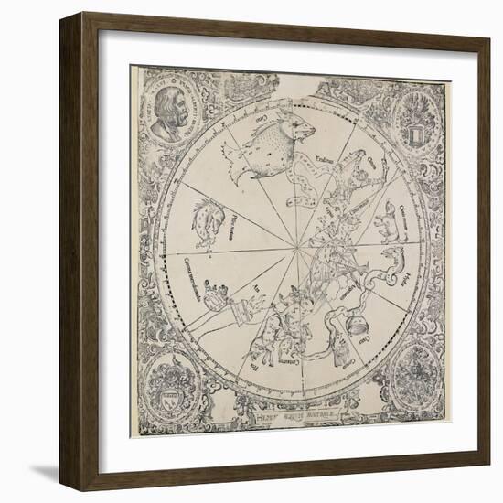 The Celestial Chart of the Southern Hemisphere-Albrecht Dürer-Framed Giclee Print