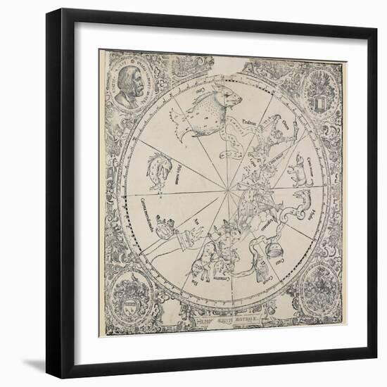 The Celestial Chart of the Southern Hemisphere-Albrecht Dürer-Framed Giclee Print