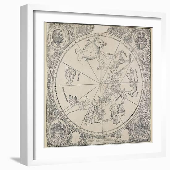 The Celestial Chart of the Southern Hemisphere-Albrecht Dürer-Framed Giclee Print