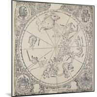 The Celestial Chart of the Southern Hemisphere-Albrecht Dürer-Mounted Giclee Print