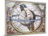 The Celestial Sphere, 1661-Andreas Cellarius-Mounted Giclee Print