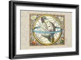 The Celestial Sphere-Andreas Cellarius-Framed Art Print