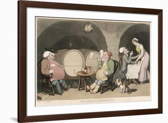 The Cellar Quartetto-Thomas Rowlandson-Framed Art Print